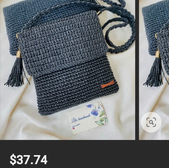 Crochet Small Crossbody bag - Picture 9 of 13